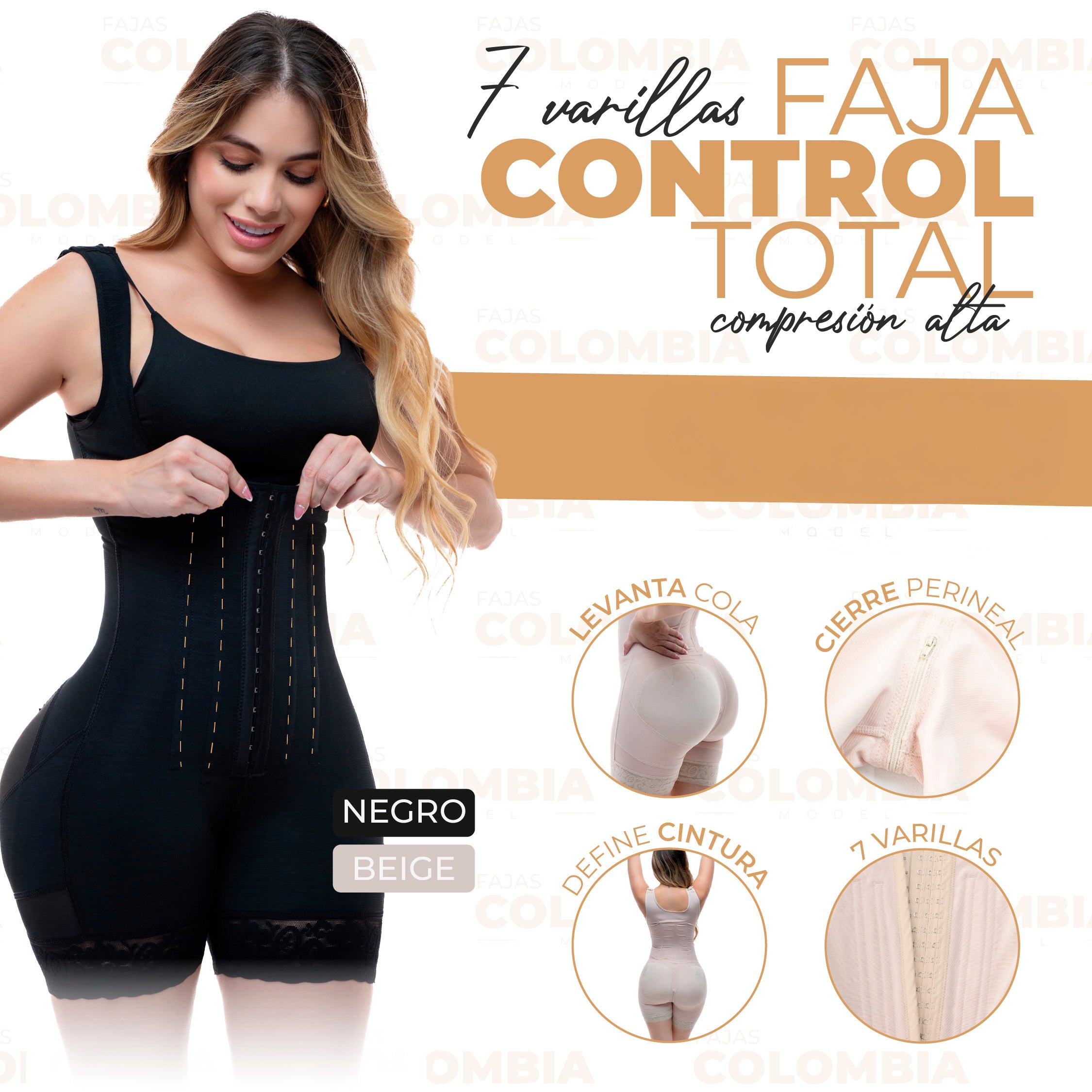 FAJA 7 VARILLAS CONTROL TOTAL – COMPRESIÓN ALTA